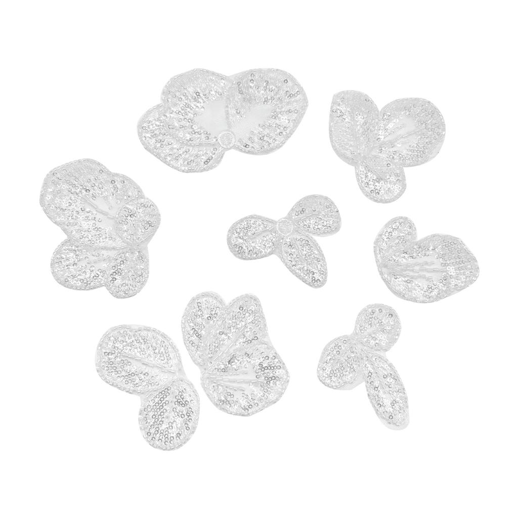 Handmade Embroidery Butterfly Leaf Sequins Decorative Applique Clothes Shoes And Hats Sweater Clothing Patch Cloth Sticker Accessories