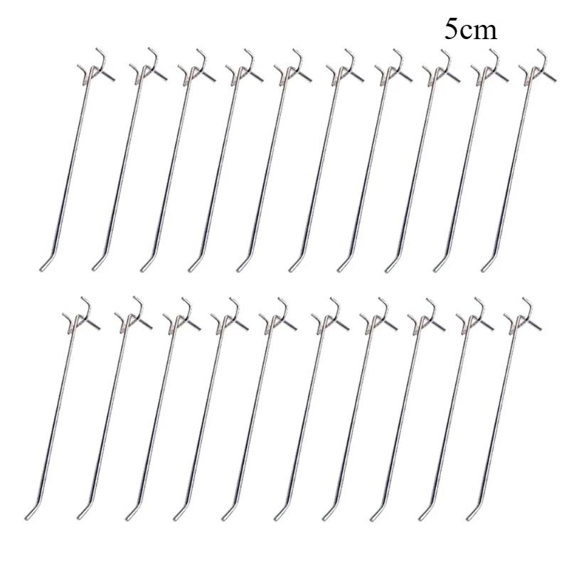 

20pcs Wall Mount Home Shelving Accessories Easy Install Hanging Tool Garage Workshop Pegboard Hooks Bronze