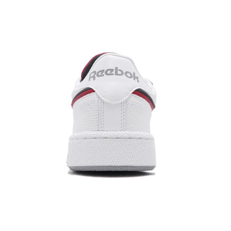 Reebok Club C 85 MU Белые мужские кроссовки Темно-красные тени