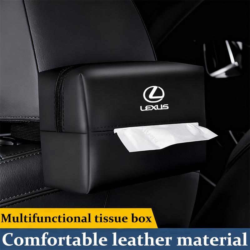 For Lexus F SPORT ES RX NX LS UX LM LX GX LC RZ IS CT GS  Car Interior Tissue Storage Bag Accessories Toilet Paper Organizer