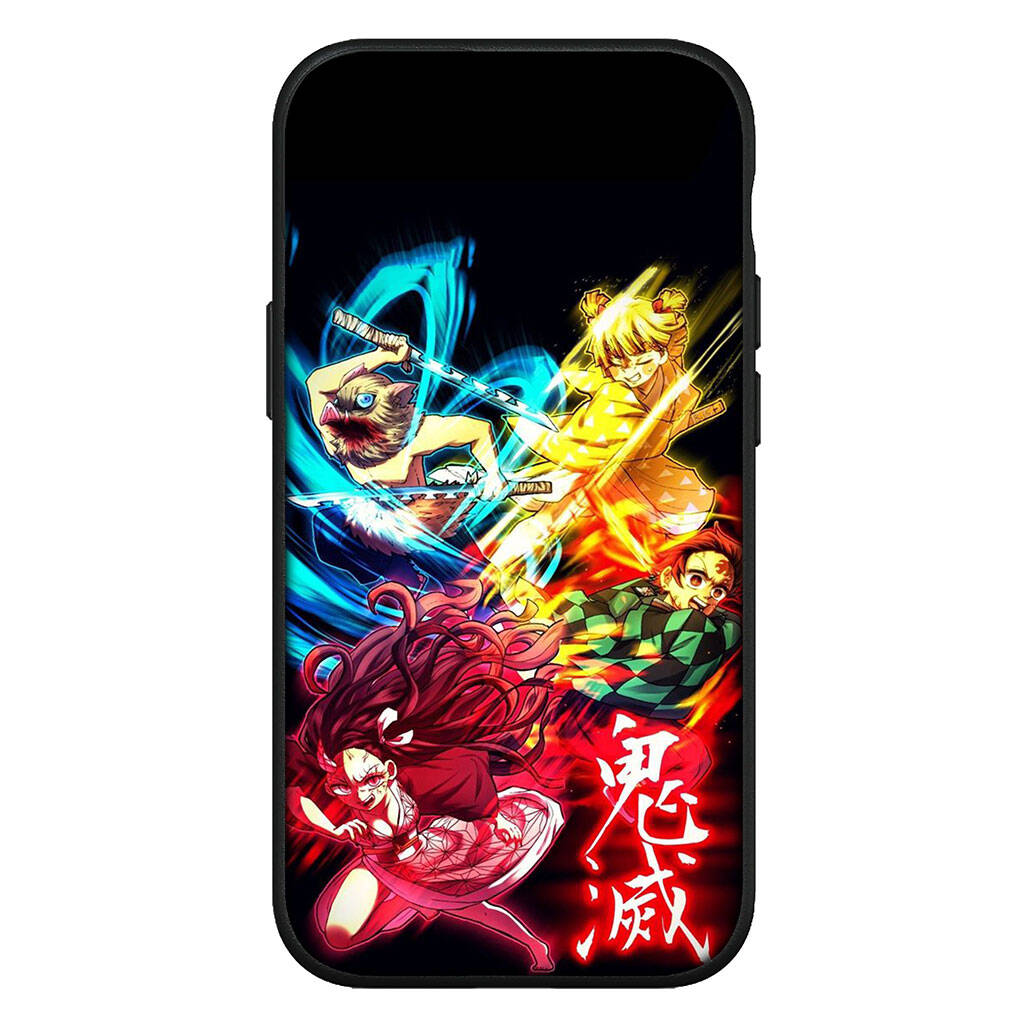 Cover for iPhone 17 16 15 Xiaomi Poco Redmi Note 14 13 12 X Pro Max Samsung Galaxy S25 S24 S23 OPPO Huawei Demon Slayer Tanjirou Agatsuma Zenitsu Case