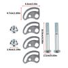 4pcs Upper Control Arm Suspension Set Aluminum Alignment Caster Cambers Set Enhancing Vehicle Stability for Vehicles 