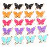10pcs 15x20mm Double Loops Butterfly Charms Pendant Enamel Alloy Metal Charms DIY Jewelry Accessories for Necklace Bracelet