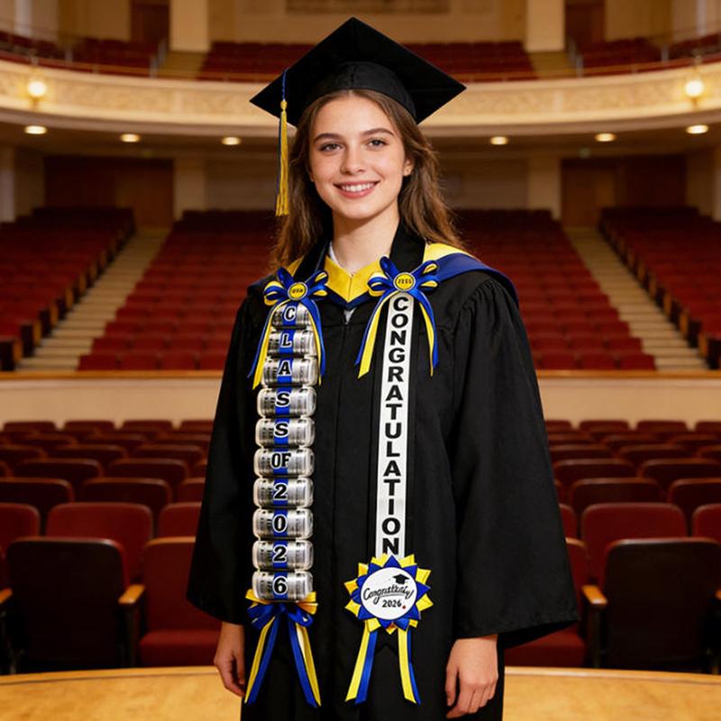 Class Of 2026 Graduation Leis Multiple Wrap Honor Rope Graduation Ribbon Leis Congratulations Graduation Party Supplies
