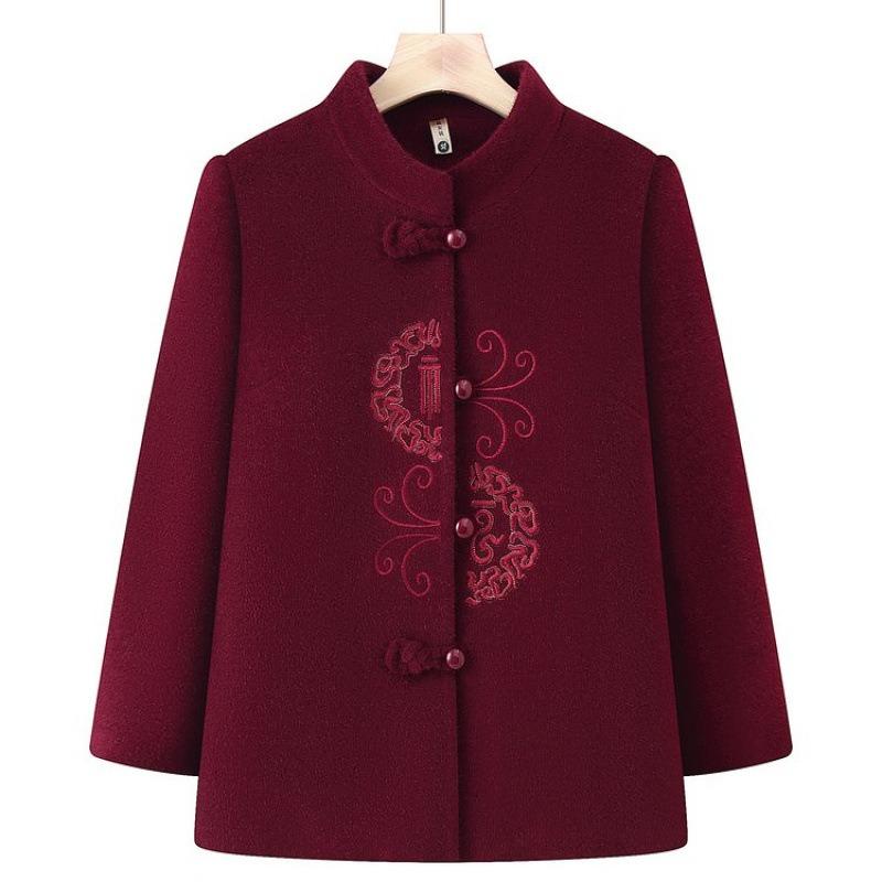 Winter woolen jacket fleece festive wife top old mink clothes