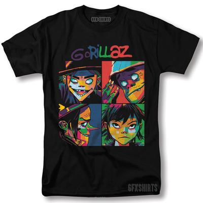 Gorillaz Shirt Demon Days Rock Merch Concert Tour Vntg Graphic T-Shirt Unisex T-Shirt