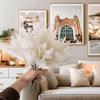 6 Pcs Snowy Branches Artificial Tree Picks Frosted Fake Plants Stems for Crafts Wreaths Winter Home Kitchen Table Decor