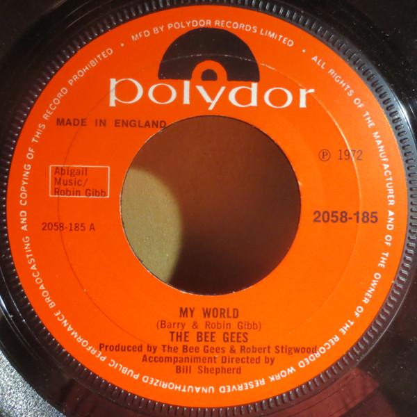 

7inch Record BEE GEES My World 2058185 Polydor 1972 UK Pop Used