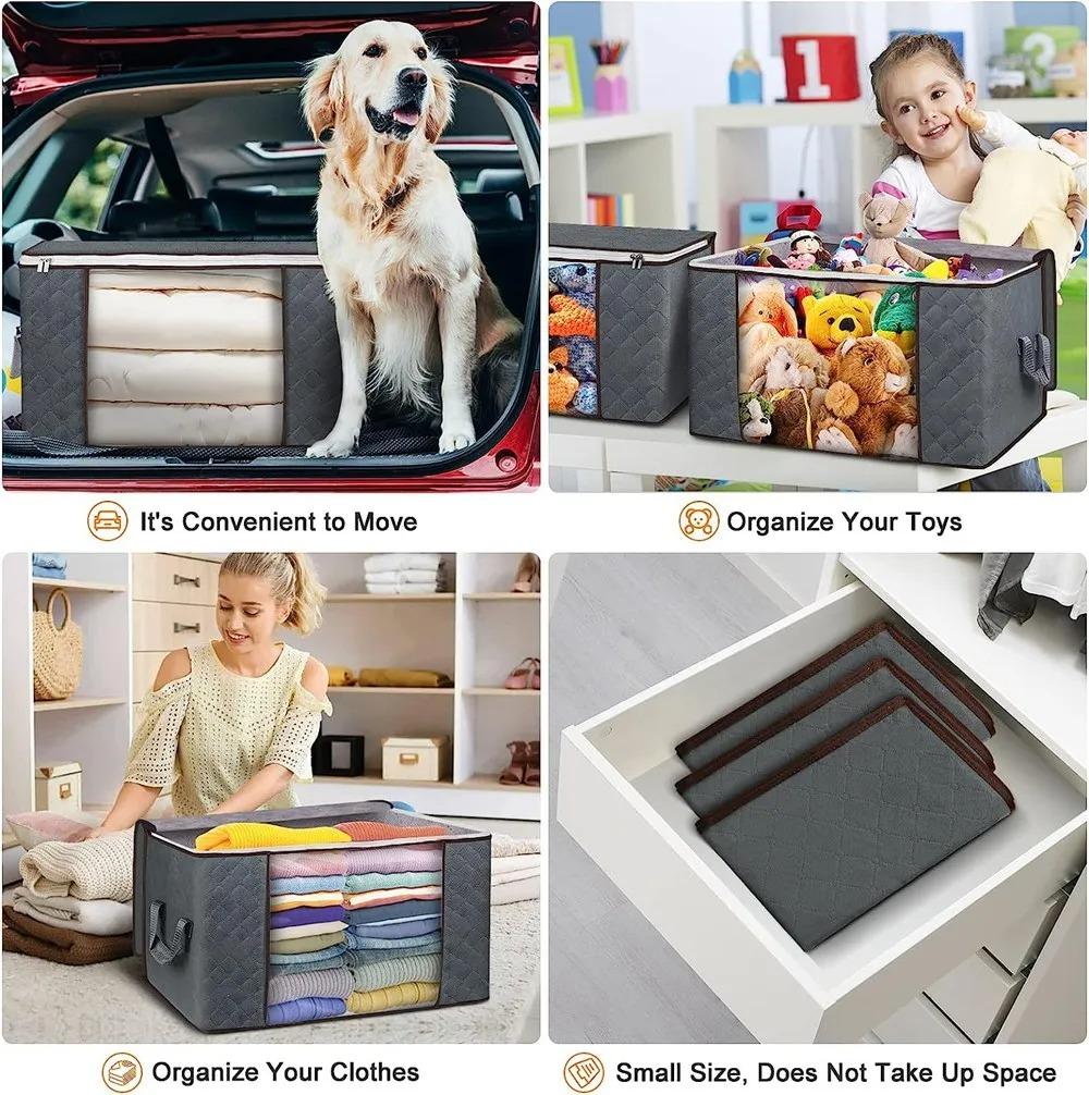 Non Woven Cotton Quilt Storage Bag Large Capacity Clothing Cotton Quilt Mobile Luggage Moisture Proof And Dustproof Portable Bag