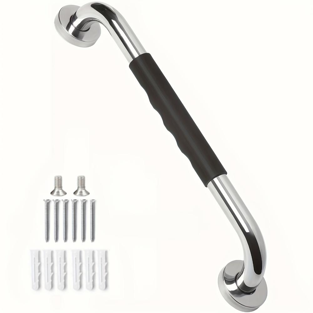 Premium duschhandtag i rostfritt stål - Halkskyddande, Hållbart säkerhetshandtag för äldre & funktionshindrade