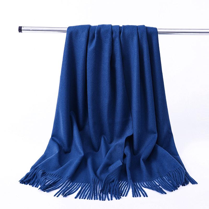 

Женский роскошный шарф из искусственного кашемира — плотный, однотонный, идеально подходит для осени и зимы 200*34CM（145 grams）