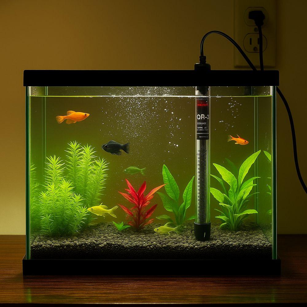 22-34°C Aquarium Heater Automatic Submersible Heater Temperature Heater  Fish Tank Accessory