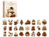 Acrylic Countdown Calendar with Ornaments for Birthday Party Decor, 2D Flat