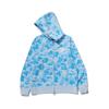 A Bathing Ape Icy Bape ABC Camo Shark Full Zip Hoodie 'Sax' Men's 0ZXSWM001151Q