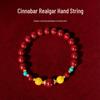 Natural Cinnabar and Realgar Turquoise Bracelet - Trendy Unisex National Style Gift