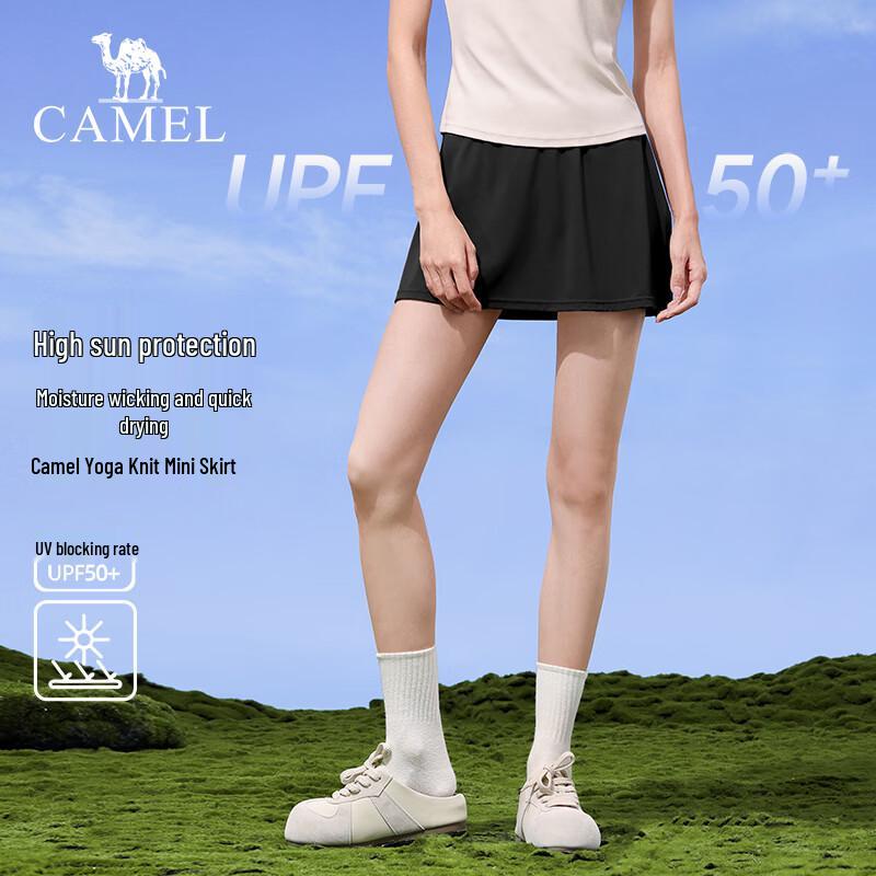 CAMEL Women s Quick-Dry Yoga Skirt Shorts S