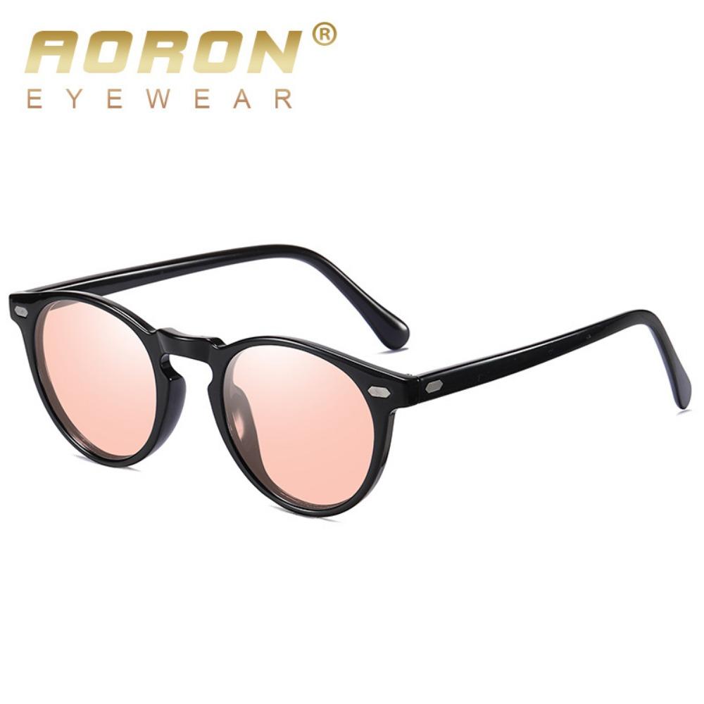 aoron Round TR90 Polarized Sunglasses Glasses Color-changing Glasses Sunglasses