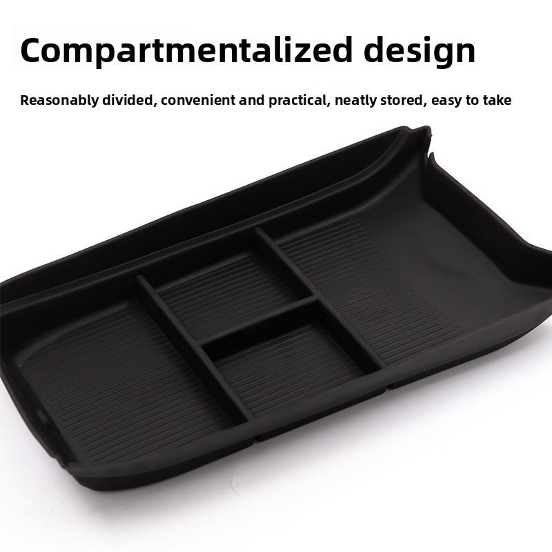 For Chery Ebro S800 Tiggo 8 Phev Center Console Under Storage Box Tpe Tray Car Interior Organizer Stowing Tidying
