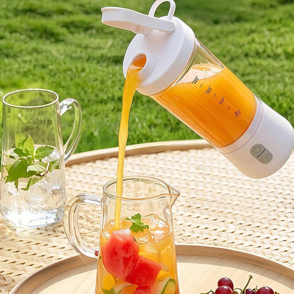 Compact Rechargeable Travel Juicer Cup - Large Capacity Electric Juicer