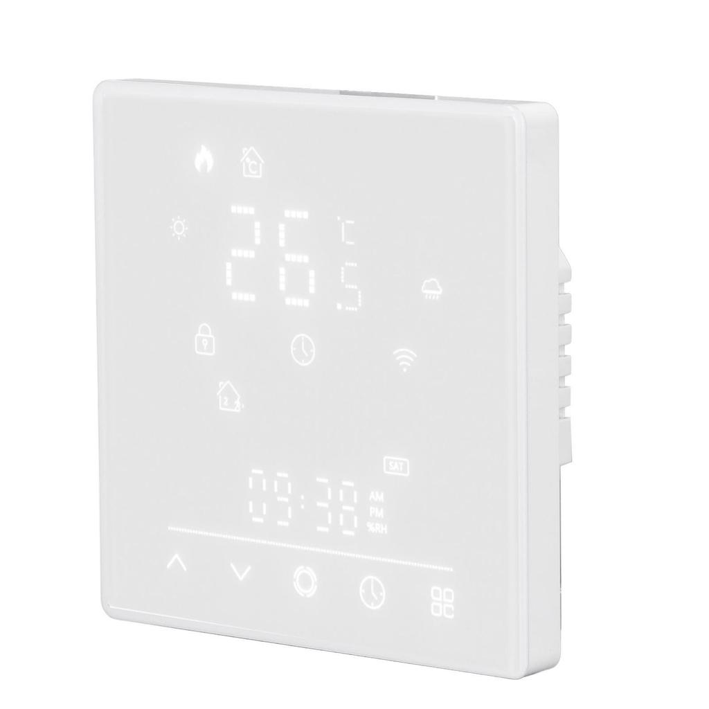 Smart Thermostat Electric Heating Smart Temperature Control Switch for Home 16A 95240V AC White