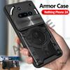 Slide Camera Funda for Nothing Phone 3A Case Ring Stand Protection Back Cover for Nothing Phone 3A Shockproof Phone Capa