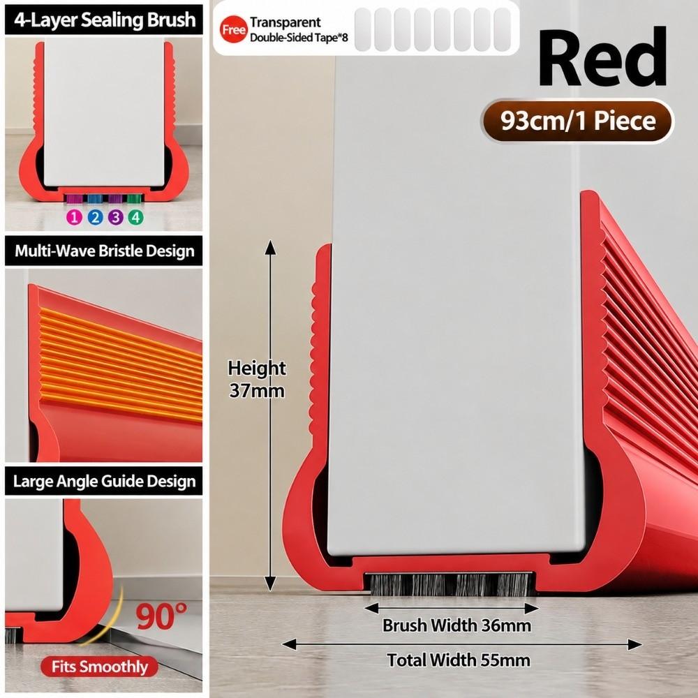 Wind Blocking Door Bottom Sealing Strip Noise Reducing Under Door Sweep Draft Stopper Indoor Door