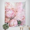 Pink Flower Bouquet Decorative Tapestry Home Wall Decor Office Living Room Tapestry