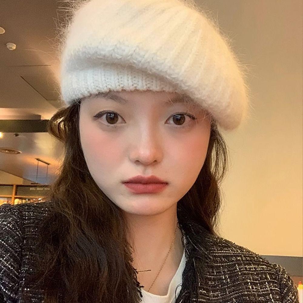 Knitted Winter Hats Thicken Painter Hat Soft Cap for Women Girls