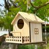 Parrot Mating Box Bird Breeding Box Hanging Bird Feeder House Wood Bird House  Outdoor Use