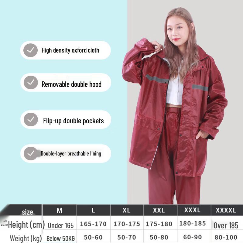 Yudu Reflective Split Rain Suit