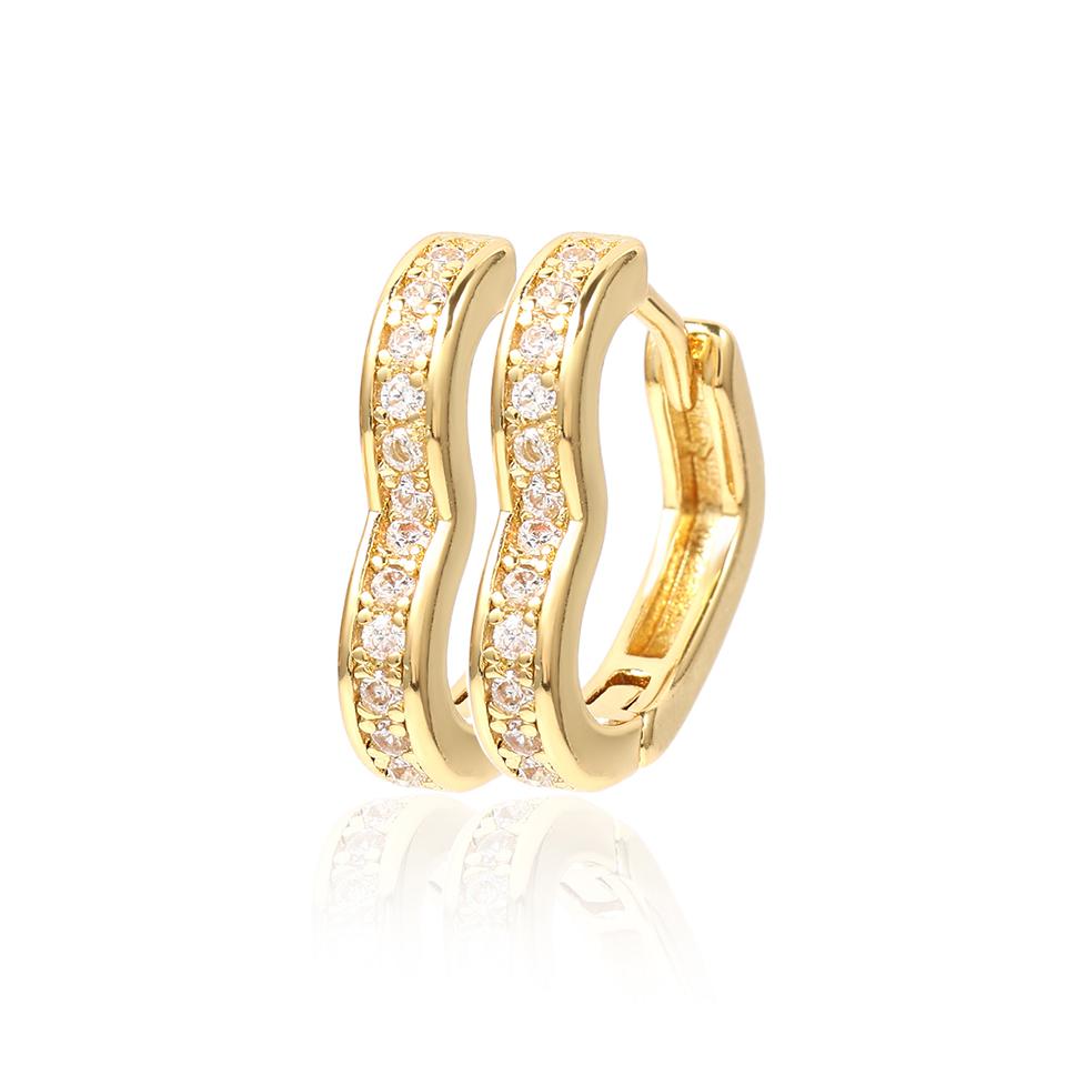 

ZAKOL 3 шт. Серьги-кольца с фианитами для женщин, сверкающие круглые инкрустированные цирконием, модные крутые панк-рок для вечеринки, циркон