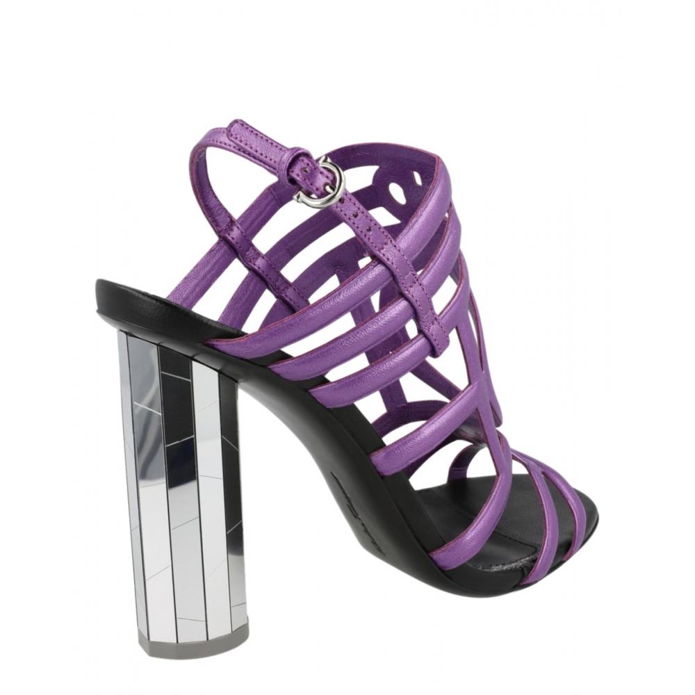 Salvatore Ferragamo Florenza Slingback Sandalen Lila