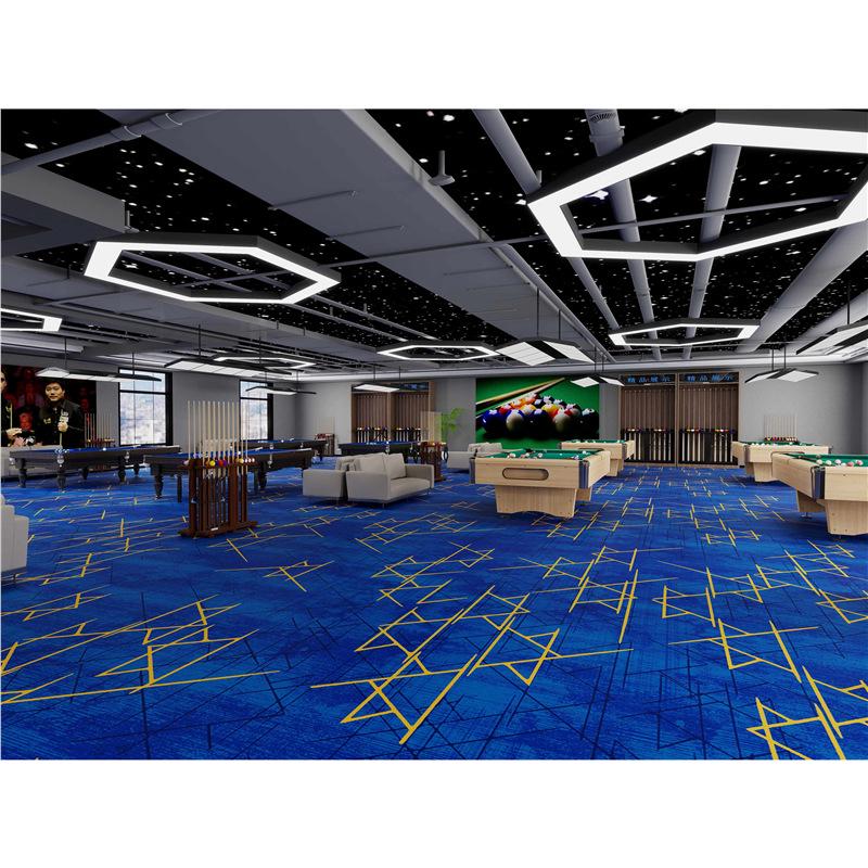 Billiard Hall Nylon Carpet: Waterproof, Fireproof, Full Coverage for Commercial Use