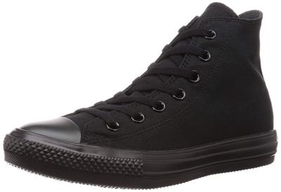 All Star Light HI Black US Size Sneakers, Monochrome, 6.5 (25 Cm)