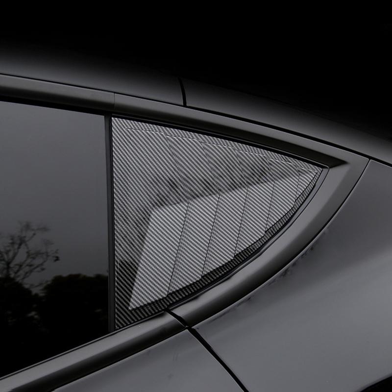 For Tesla Model Y 2024 Blinds Decoration Rear Triangular Window Spoiler Louver Shutter Cover Model Y 2020 2024 Accessories