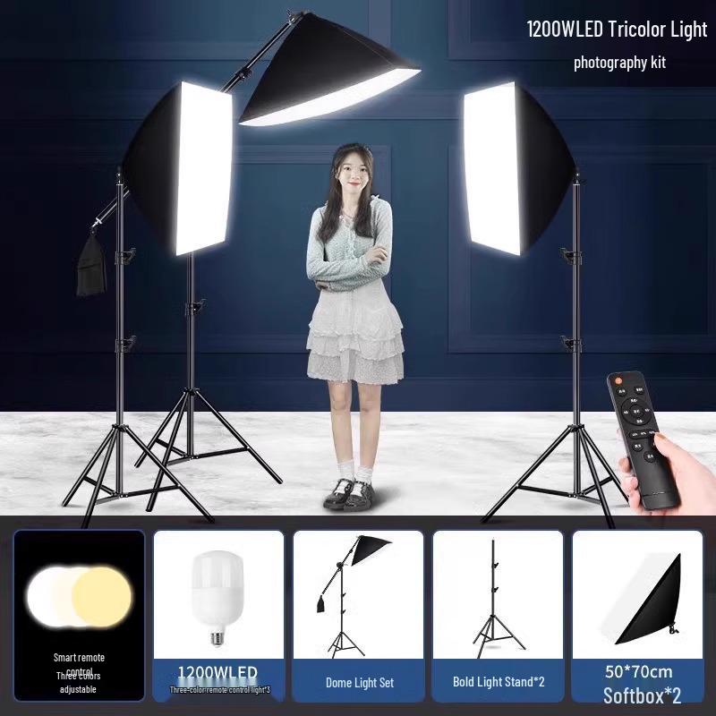 5070 Softbox Lighting Kit for Photography & Video Broadcasting: Indoor Portrait & Clothing Shooting