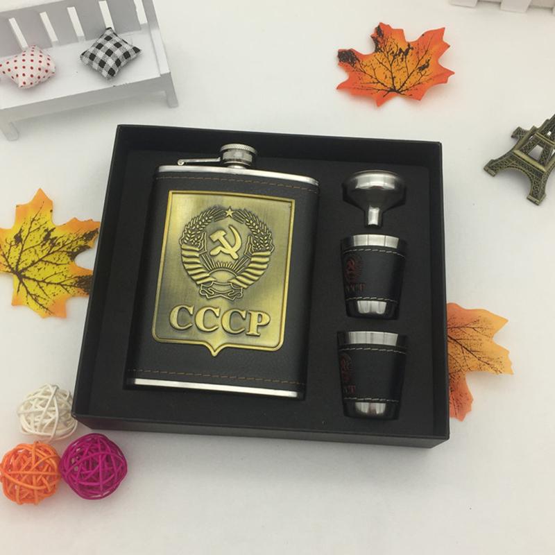 8oz kapesní přenosná placka z nerezové oceli, džbán na whisky, víno, láhev + trychtýř + pohár s pětidílnou sadou pánských lahví na alkohol