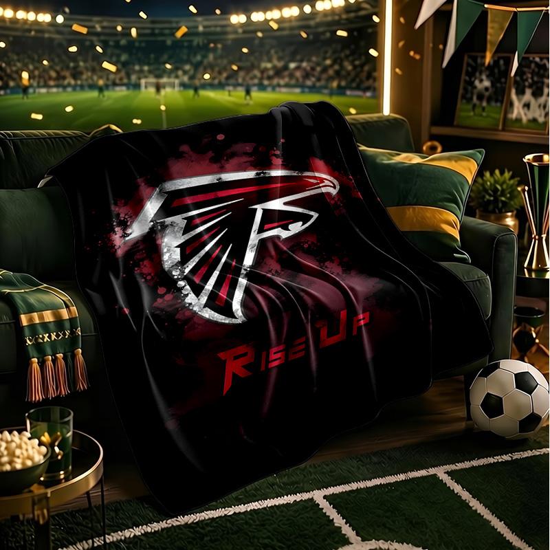 Atlanta Logo Blanket Lightweight Flannel Bedding Blanket Perfect for Travel, Camping, Living Rooms, Offices, Sofas, Fan Christmas gift