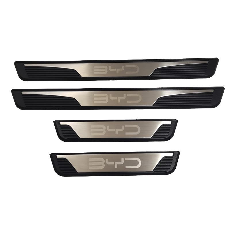 Für BYD SHARK 6 2025 Zubehör Türschwellenschutz Auto Schwellenwert Kratzschutz Aufkleber Stahl Kunststoff Pedale Auto Verkleidung Styling