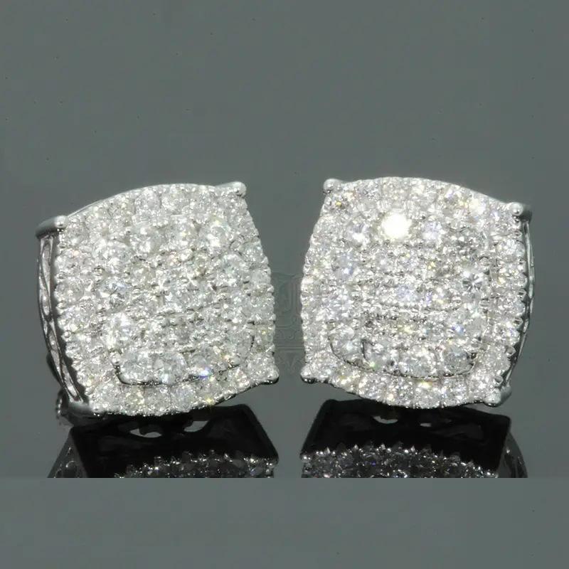 Bling Super Flash Geometric Stud Earrings For Women, Men'S Hip-Hop Versatile Personalized Earrings, Exquisite Versatile Commuter Models
