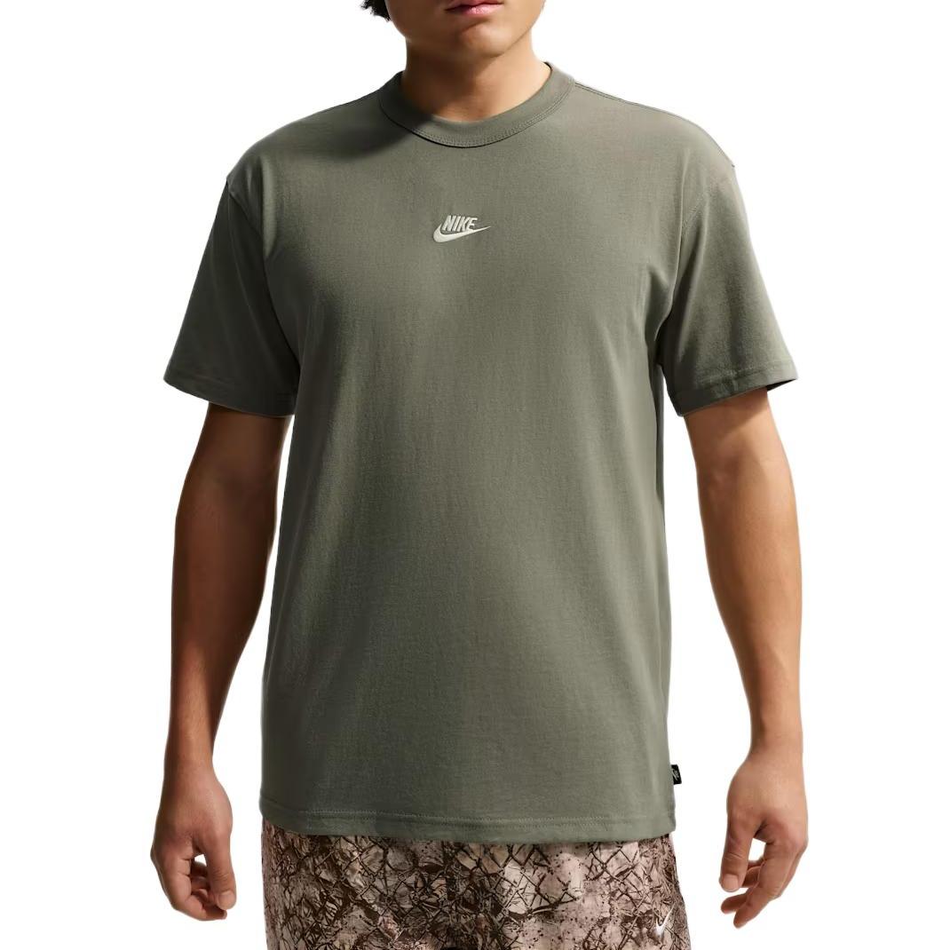 

Nike Sportswear T Shirts Men s Silver Sage Crew Neck Moderate IH1122-328 JP L