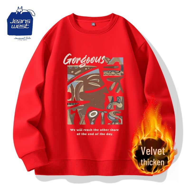 JEANSWEST CLUB Men s Fleece Lined Graphic Hoodie 4XL