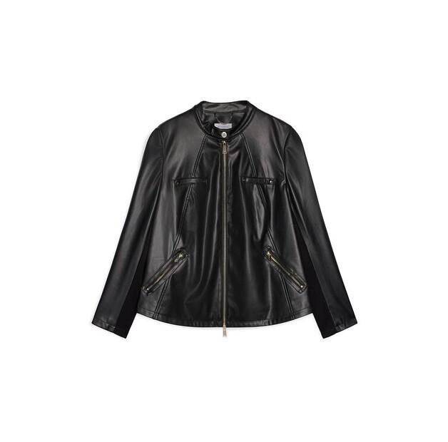 Fiorella Rubino Fit Faux Leather Jacket