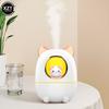 Cartoon Cat Humidifier Cute Style Essential Oil Diffuser with Night Light Desktop Silent Recharging Cooler for Home Car Office