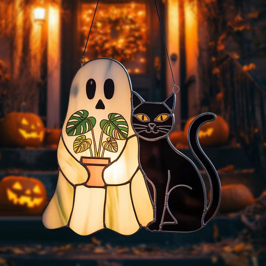 Halloween 2D Creative Acrylic Decorative Hanging Ornament For Home And Holiday Decoration