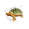 Decorative Turtle Jewelry Box Retro Metal Turtle Ornament Vintage Storage Case  Gift Box
