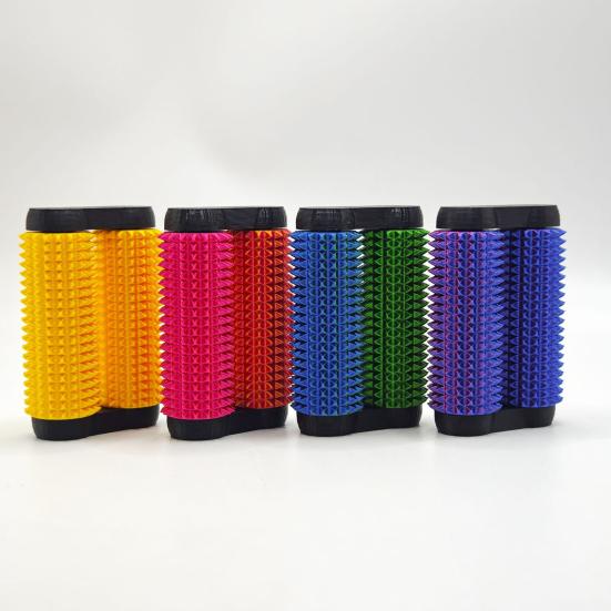 2Pcs 3D Printed Spiky Roller Fidget Toy Anxiety Stress Relief Kids Teens Adults Handheld Bumpy Rolling Massage Stick Portable