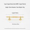 French Light Luxury Gold Brass Drawer Pull Handle