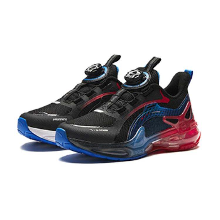 Anta Kids Durable Breathable Low-Top Running Shoes Kids sneakers Black Red Blue 312415551-4