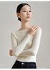 Women's Seamless Merino Wool Base Layer Top - Machine Washable & High-End Knitwear